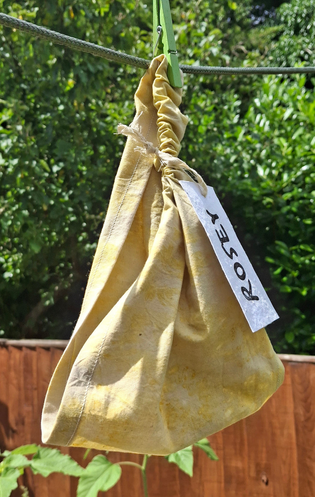 Naturally Dyed Headwrap - Nettle, Chamomile