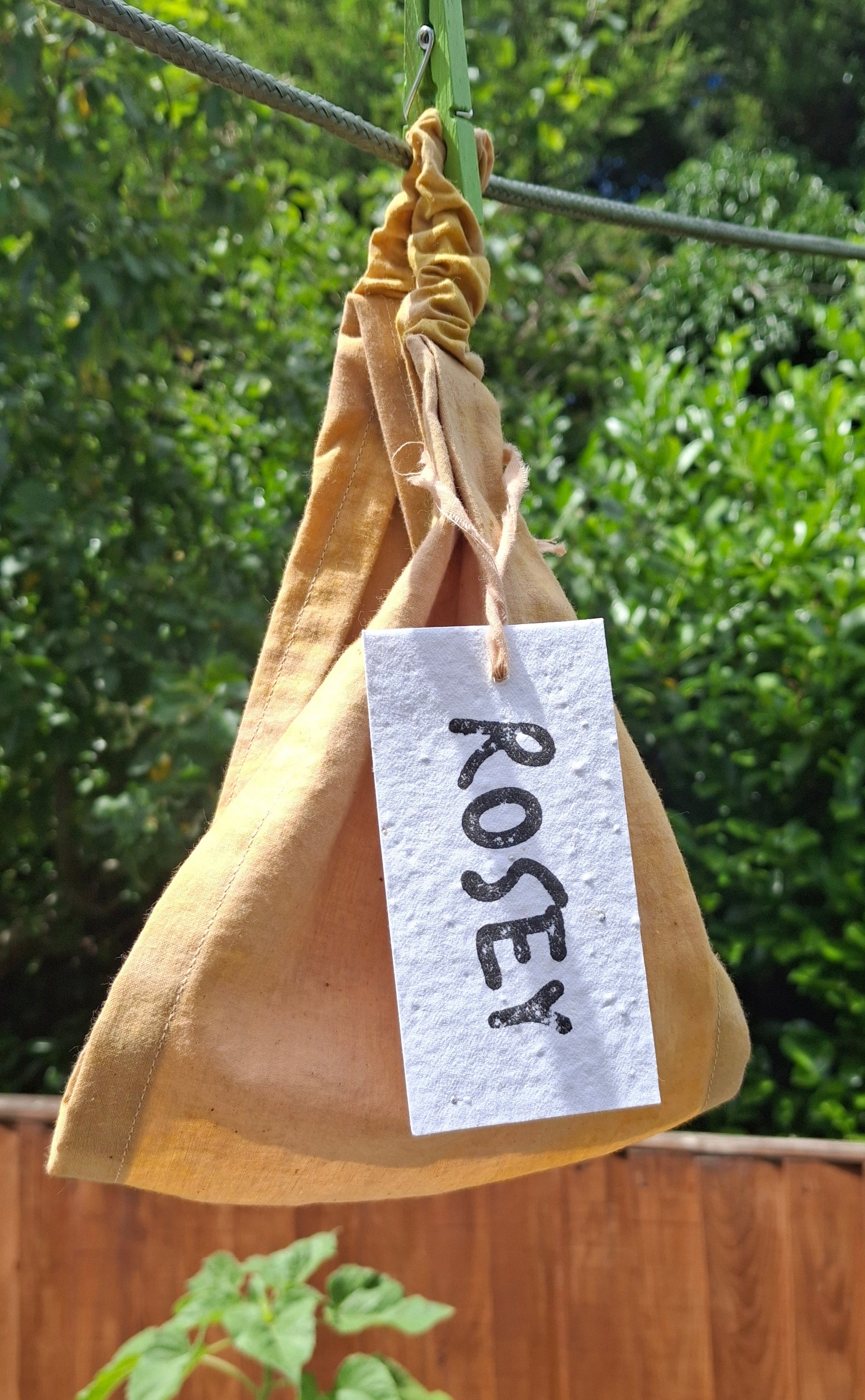 Naturally Dyed Headwrap - Avocado, Chamomile