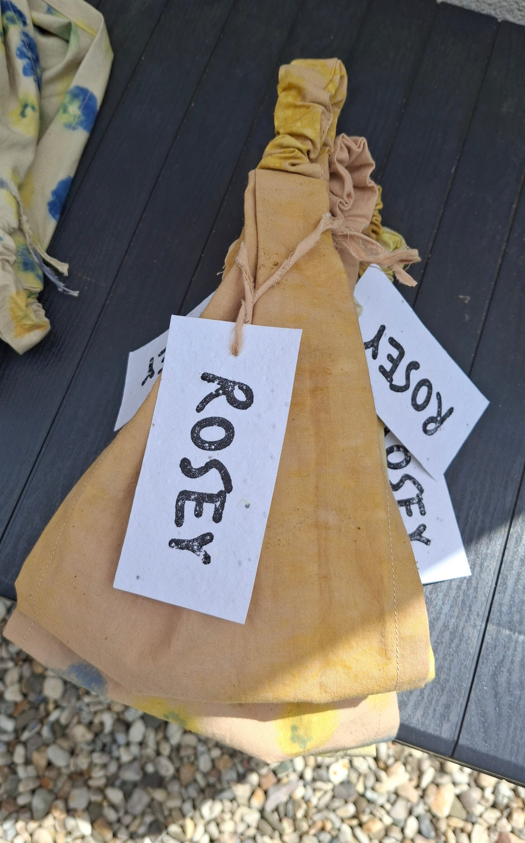 Naturally Dyed Headwrap - Avocado, Chamomile